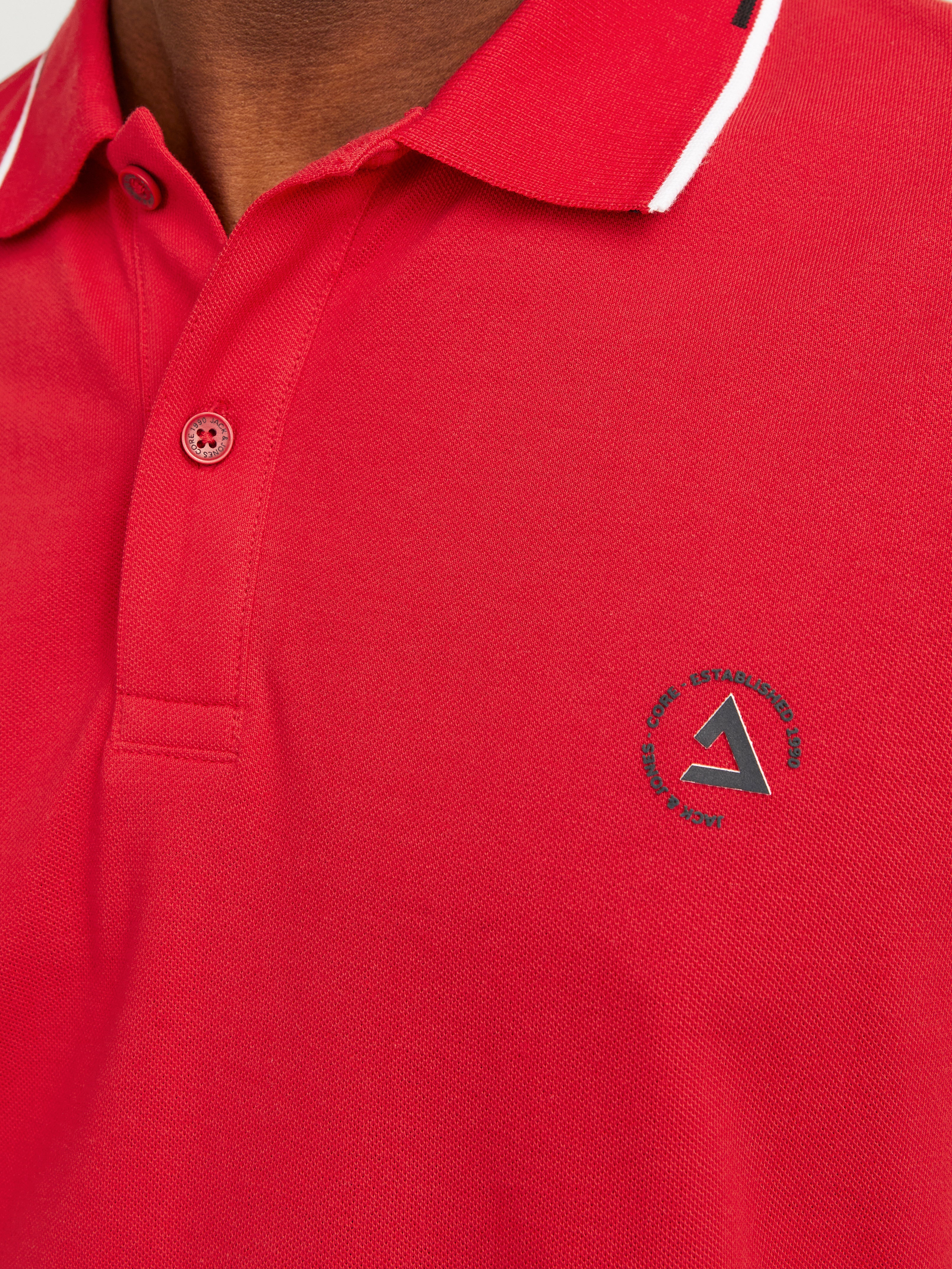 Jack & Jones Plain Polo Polo -True Red - 12252395