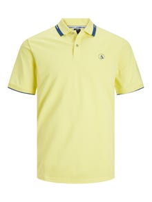 Jack & Jones Enfärgat Polo T-shirt -Lemon Verbena - 12252395