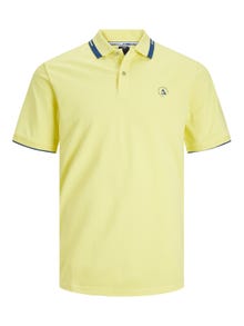 Jack & Jones Plain Polo T-shirt -Lemon Verbena - 12252395