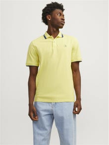 Jack & Jones Plain Polo T-shirt -Lemon Verbena - 12252395