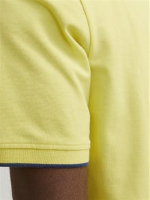 Jack & Jones Ensfarvet Polo T-shirt -Lemon Verbena - 12252395