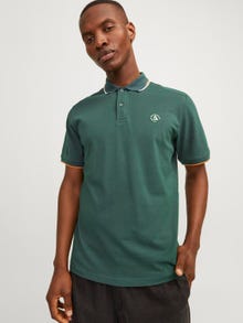 Jack & Jones Enfärgat Polo T-shirt -Sycamore - 12252395