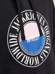 Jack & Jones Logo Mikina s kapucí -Black - 12252402