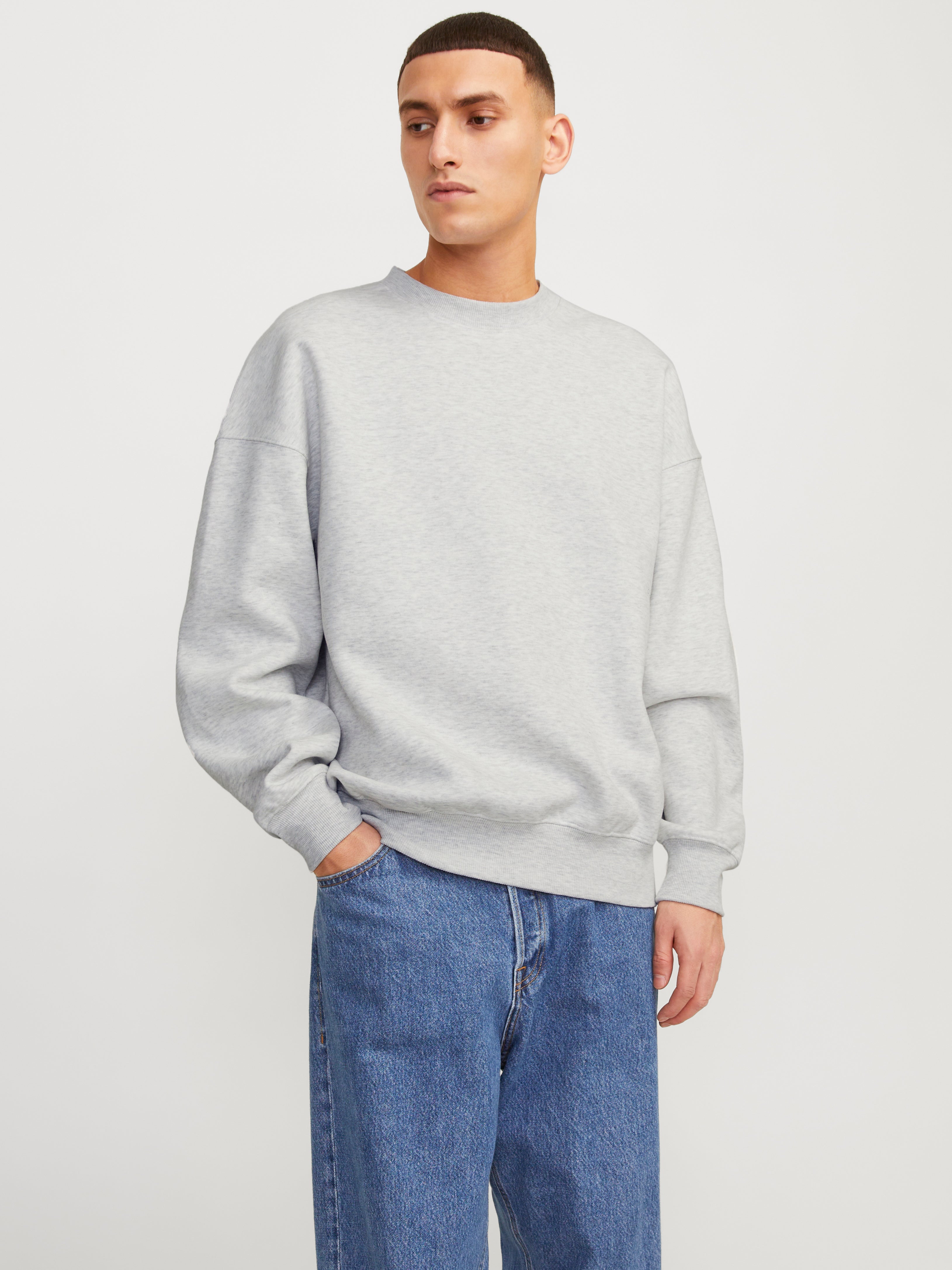 Jack & Jones Plain Crew neck Sweatshirt - 12252408