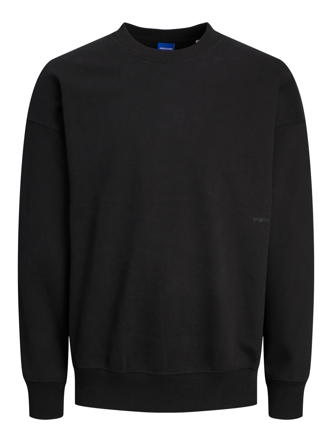 Jack & Jones Plain Crew neck Sweatshirt -Black - 12252408