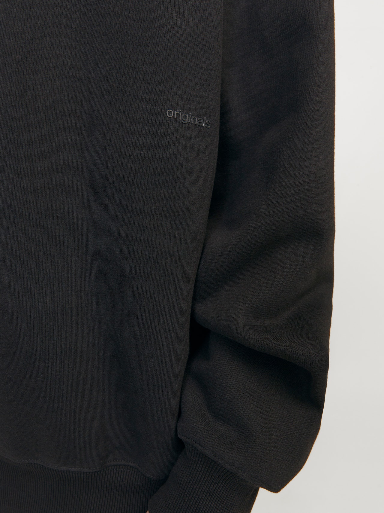 Jack & Jones Plain Crewn Neck Sweatshirt -Black - 12252408