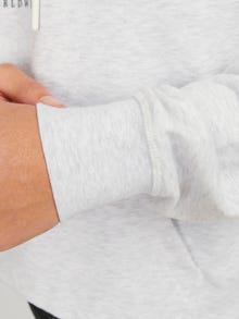 Jack & Jones Painettu Huppari -White Melange - 12252409