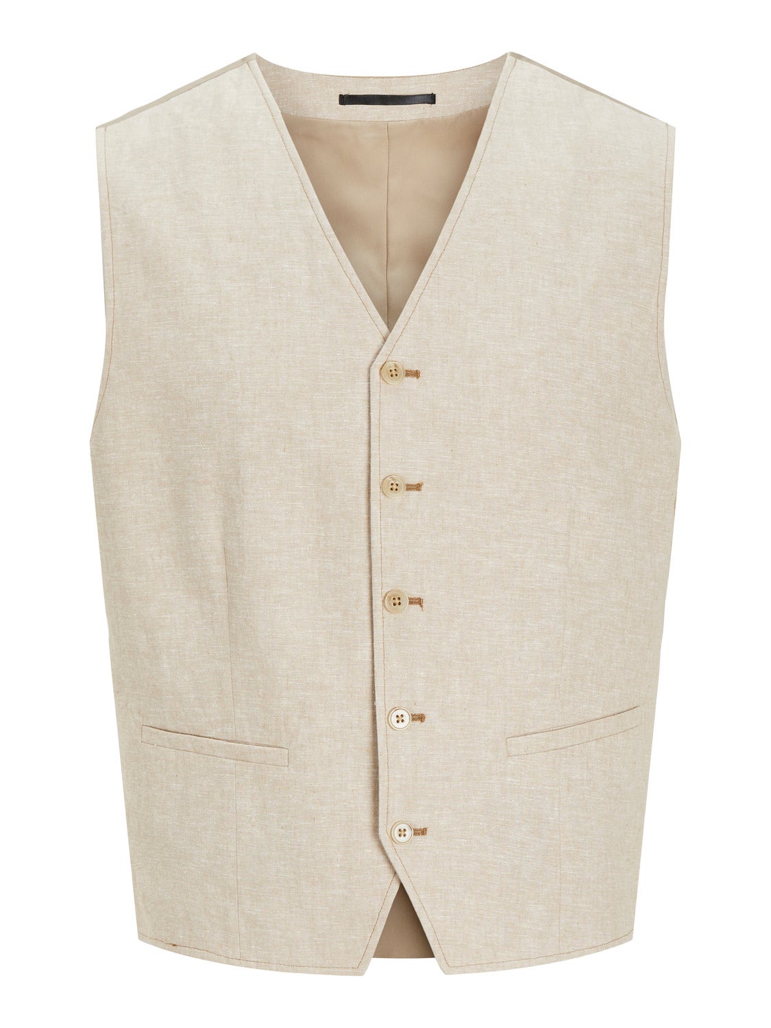 Jack & Jones JPRRIVIERA Regular Fit Tailored Waistcoat -Travertine - 12252464