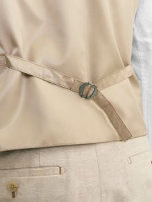 Jack & Jones JPRRIVIERA Regular Fit Tailored Waistcoat -Travertine - 12252464