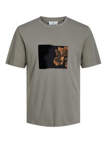 Jack & Jones T-shirt Imprimé photo Col rond -Brindle - 12252521