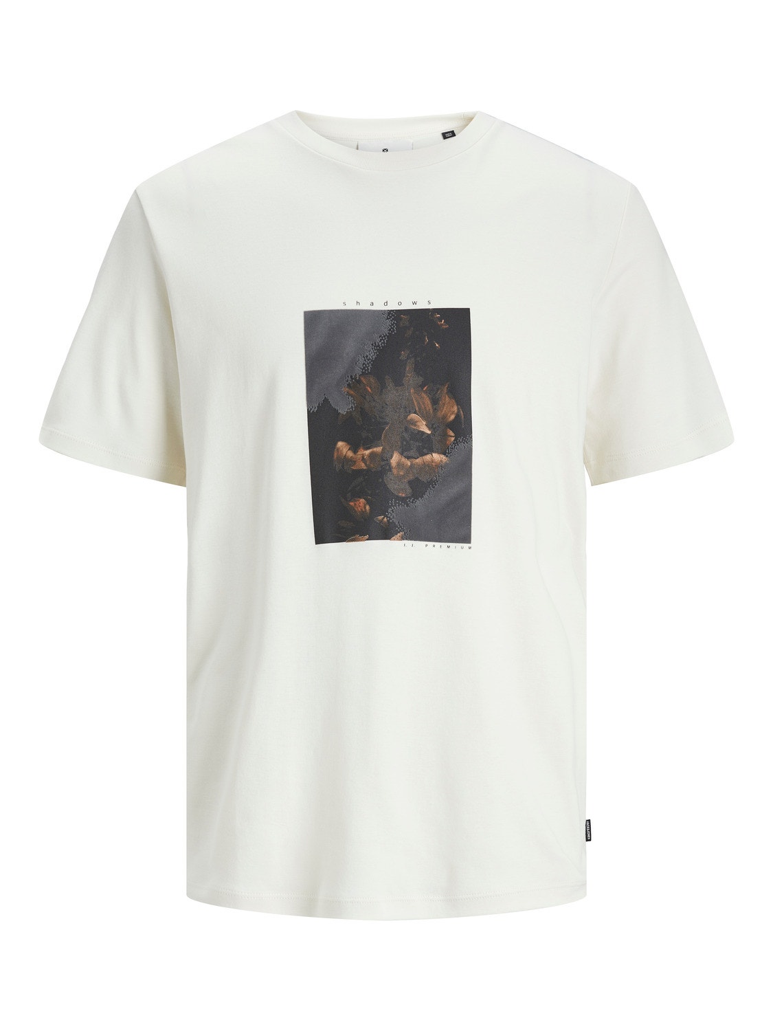 Jack & Jones Fotodruk Ronde hals T-shirt -Tofu - 12252521