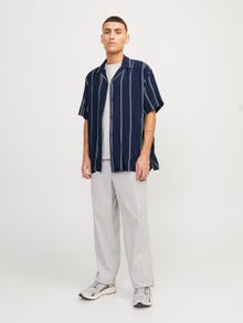 Jack & Jones Relaxed Fit Hawaii skjorte -Navy Blazer - 12252536
