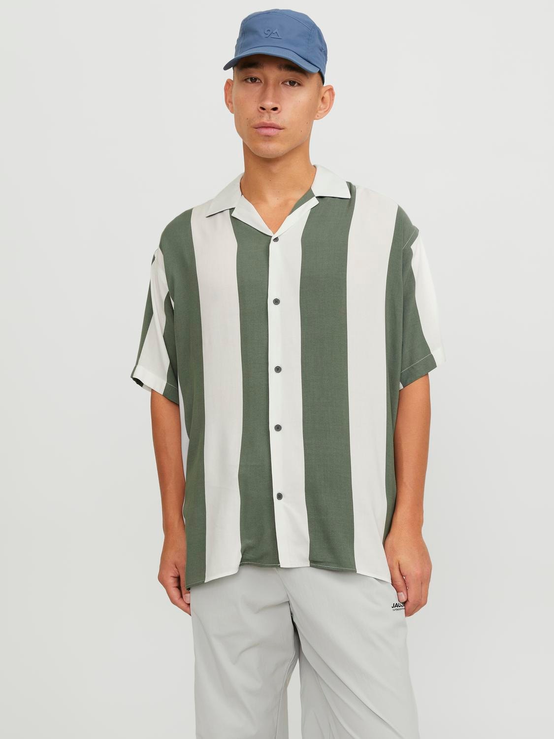 Jack & Jones Relaxed Fit Nyári ing -Agave Green - 12252536