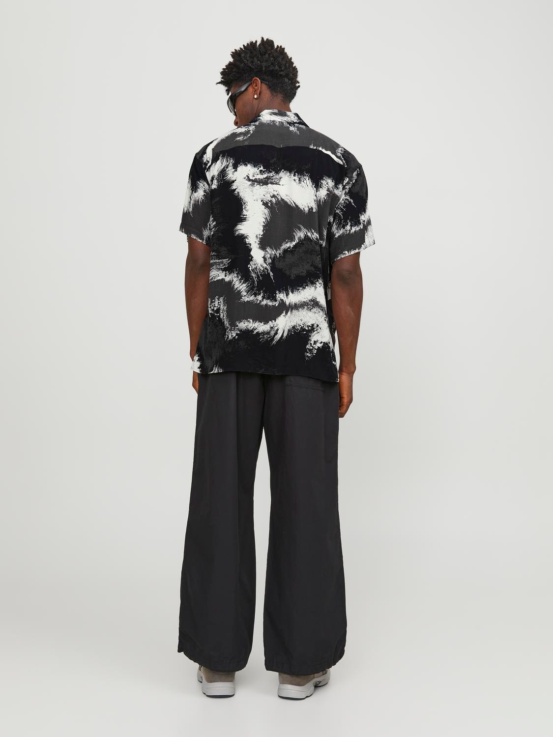 Jack & Jones Relaxed Fit Resort shirt -Asphalt - 12252536