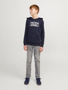 Jack & Jones JWGLENN JJIORIGINAL SQ 273 Jean slim Pour les garçons -Grey Denim - 12252553