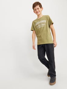 Jack & Jones JWCHRIS JJIORIGINAL SQ 953 JNR Laisvo kirpimo džinsai Jaunimui -Black Denim - 12252579