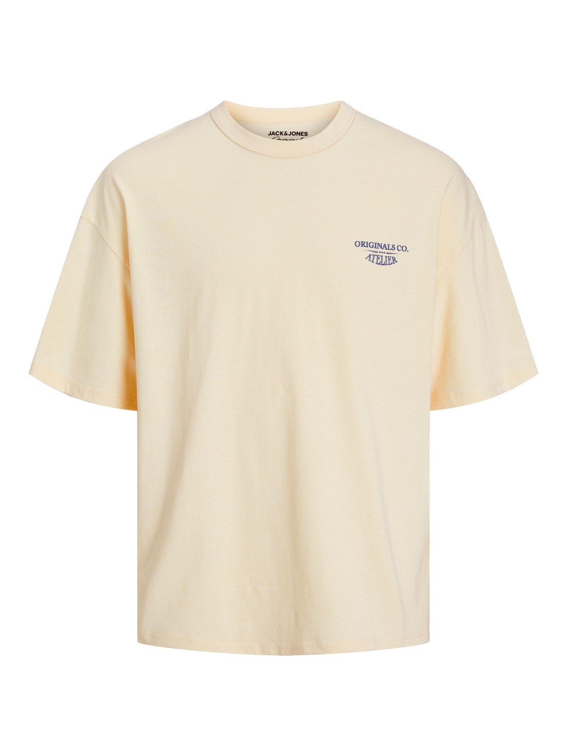 Jack & Jones Nadruk Okrągły dekolt T-shirt -Buttercream - 12252644