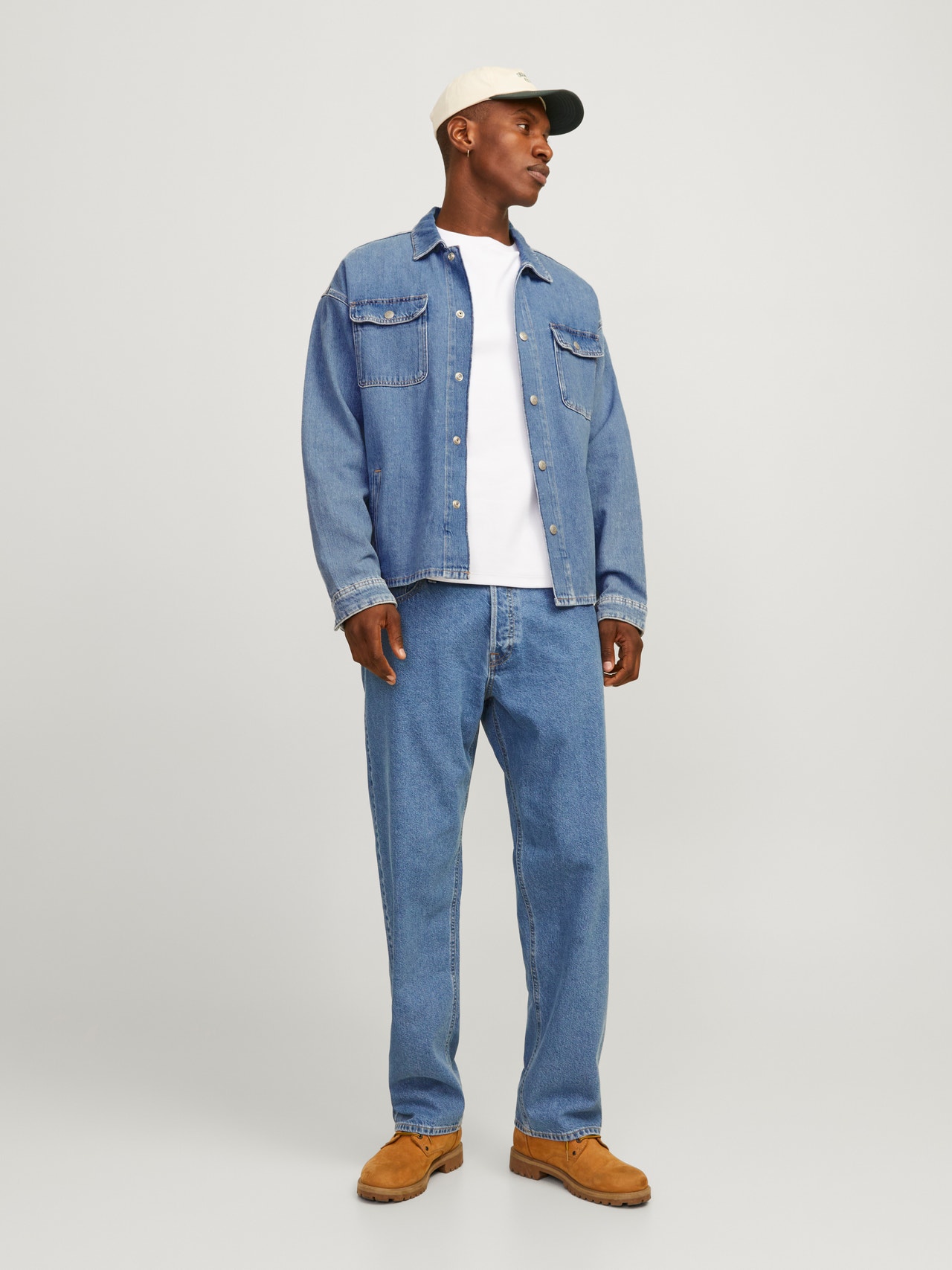 Jack & Jones JJIEDDIE JJORIGINAL SQ 735 Jeans Loose fit -Blue Denim - 12252645