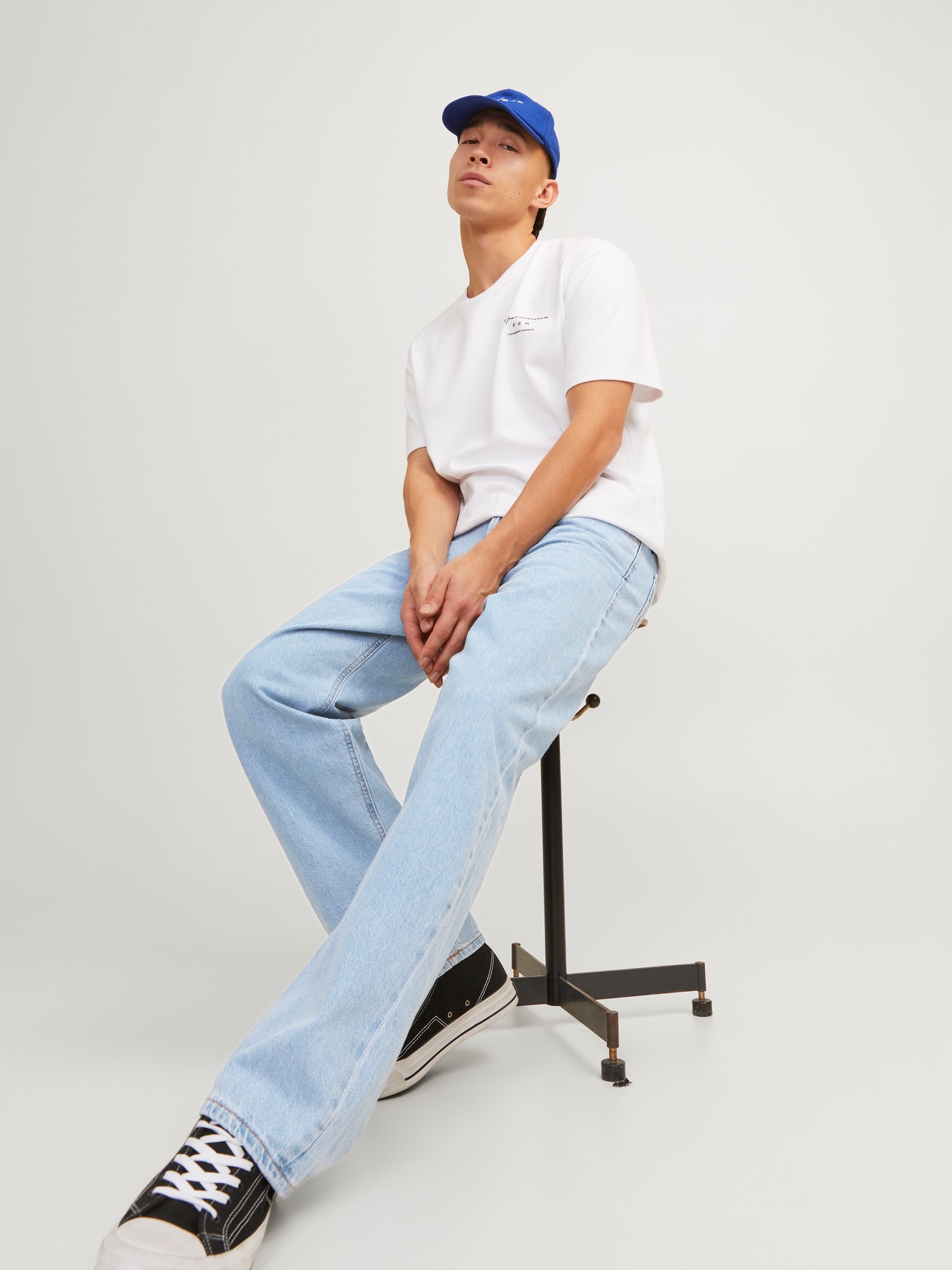 Jack & Jones JJIEDDIE JJORIGINAL - Baggy jeans - black denim/zwart Jack & Jones JJIEDDIE JJORIGINAL - Baggy jeans - black denim/zwart