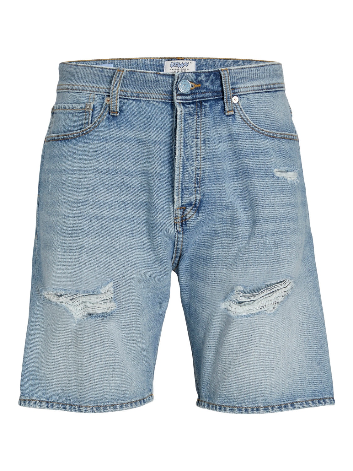 Jack & Jones Loose Fit Denim shorts -Blue Denim - 12252653