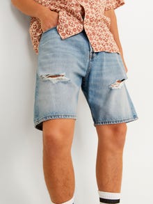 Jack & Jones Loose Fit Denim shorts -Blue Denim - 12252653