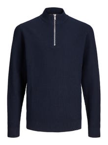 Jack & Jones Fél cipzáros pulóver Ifjúsági -Navy Blazer - 12252674