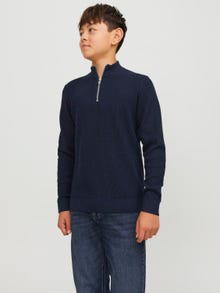 Jack & Jones Half Zip Jumper For boys -Navy Blazer - 12252674