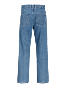 Jack & Jones JJIEDDIE JJWORKER MF 309 NOOS Laisvo kirpimo džinsai -Blue Denim - 12252715