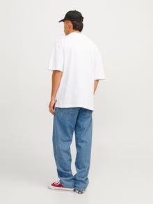 Jack & Jones JJIEDDIE JJWORKER MF 309 NOOS Laisvo kirpimo džinsai -Blue Denim - 12252715
