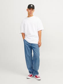 Jack & Jones JJIEDDIE JJWORKER MF 309 NOOS Laisvo kirpimo džinsai -Blue Denim - 12252715