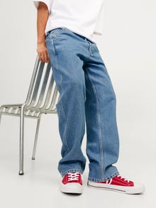 Jack & Jones JJIEDDIE JJWORKER MF 309 NOOS Laisvo kirpimo džinsai -Blue Denim - 12252715