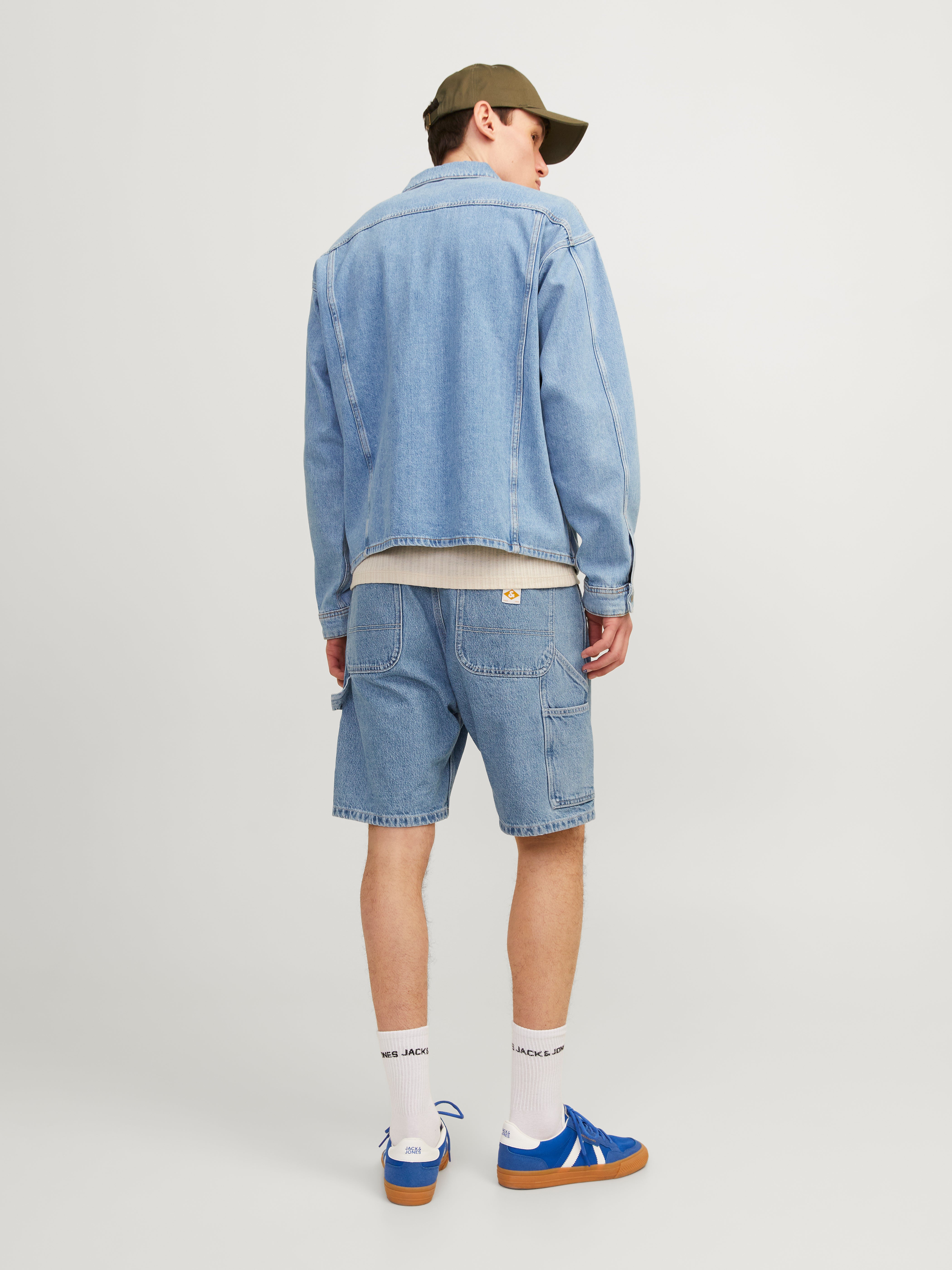 Jack & Jones Loose Fit Denim shorts -Blue Denim - 12252719