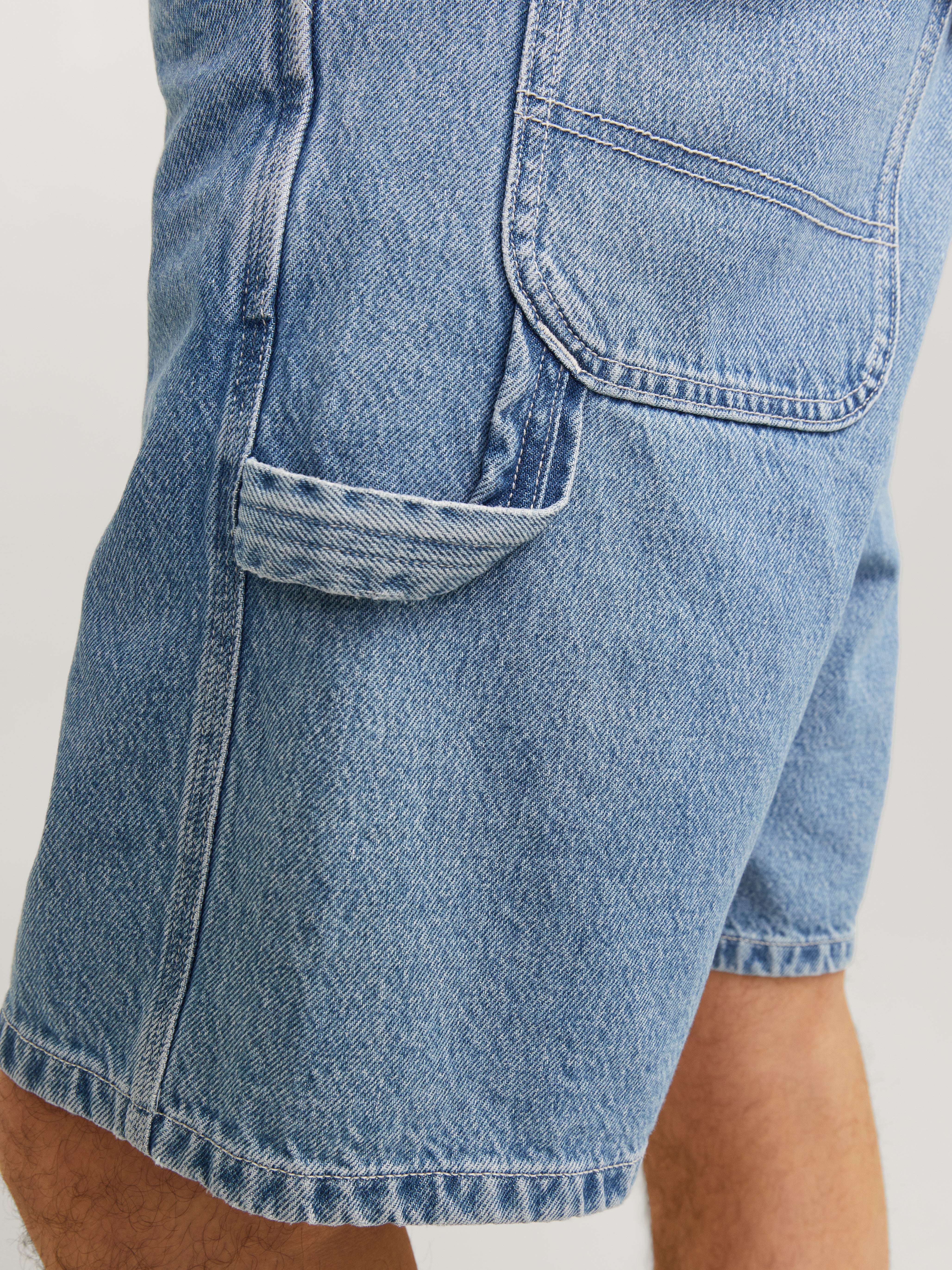 Jack & Jones Loose Fit Denim shorts -Blue Denim - 12252719