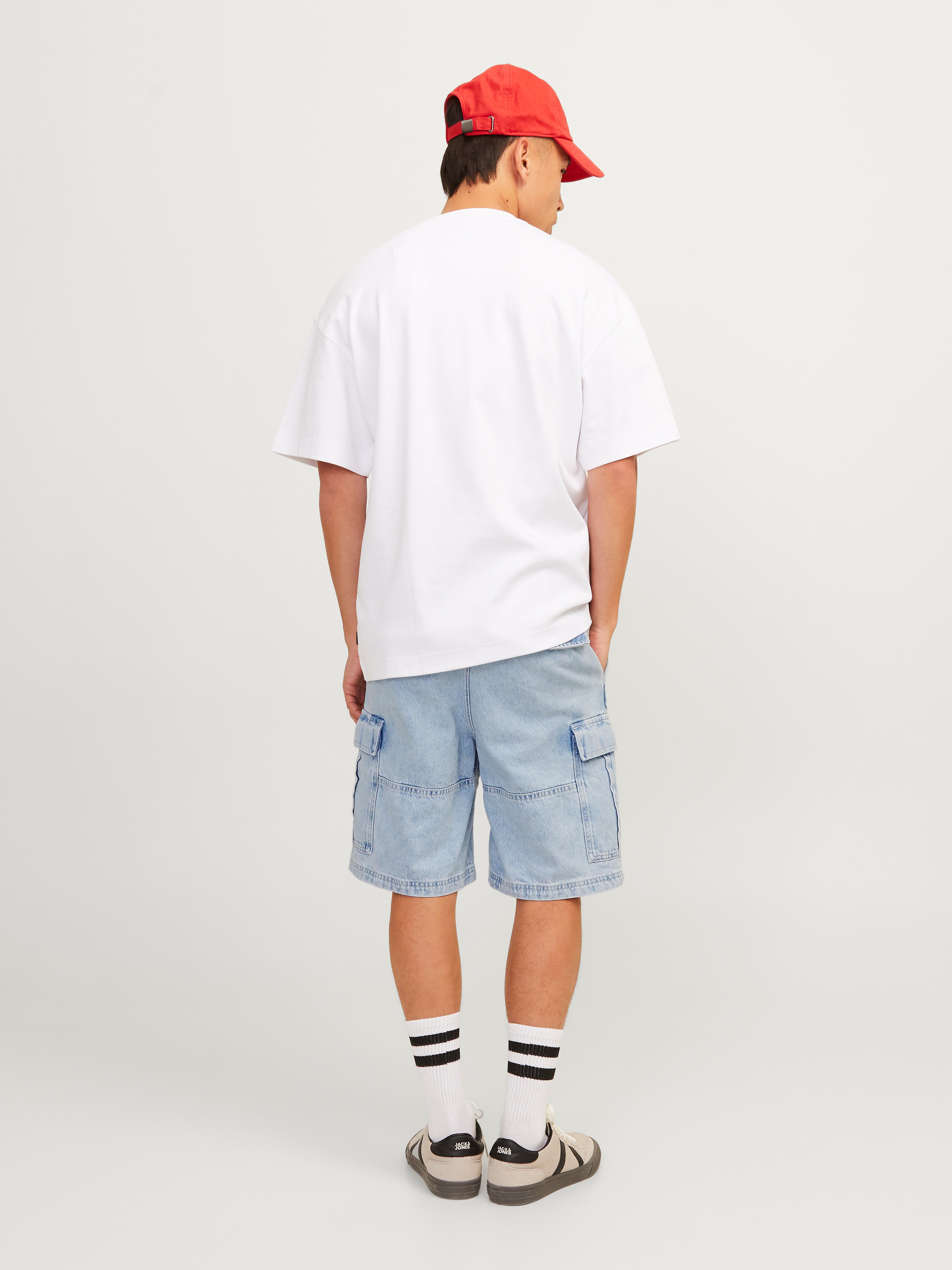 Jack & Jones Loose Fit Denim shorts -Blue Denim - 12252725