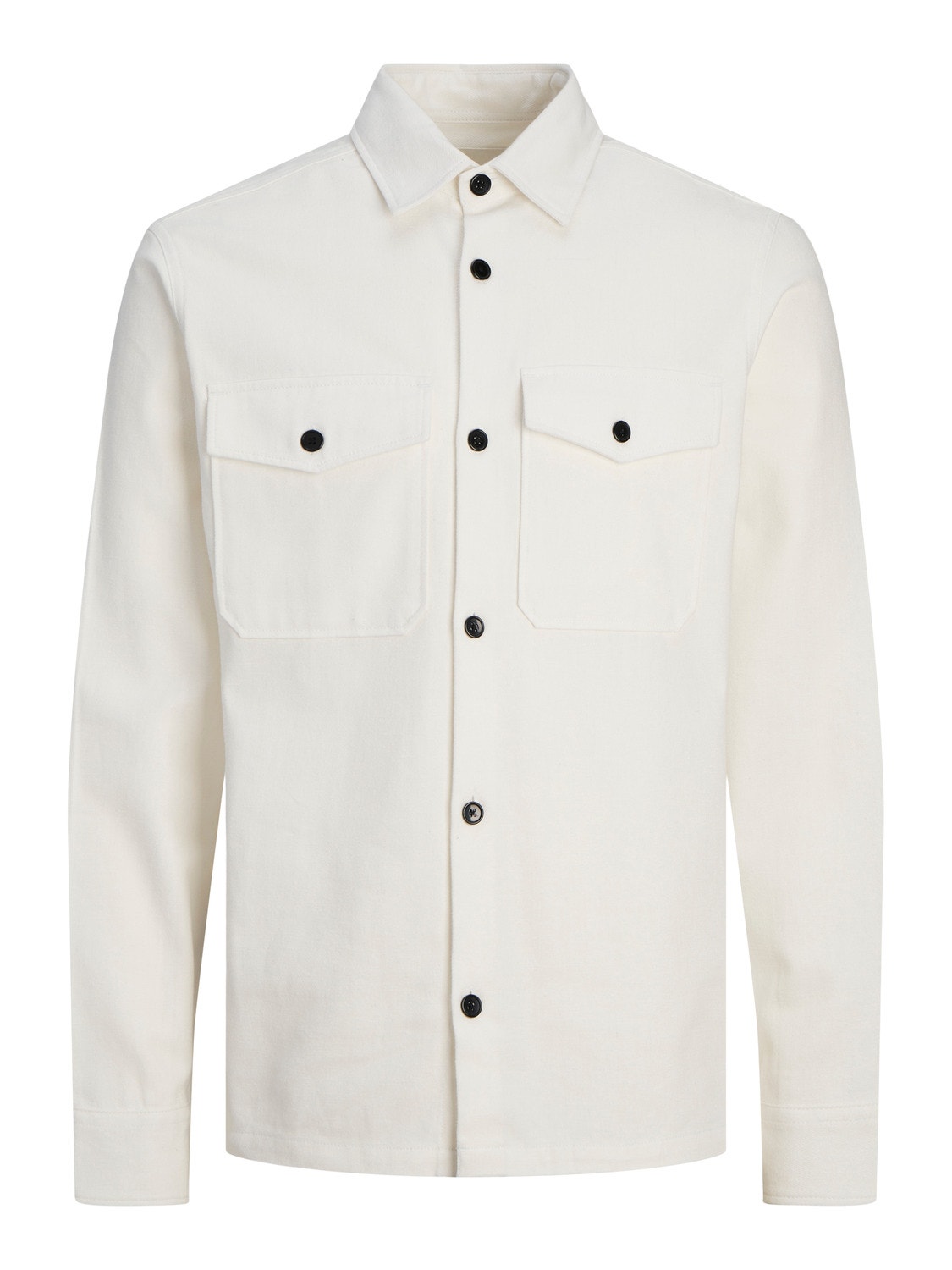 Jack & Jones Comfort Fit Overshirt -Cloud Dancer - 12252726