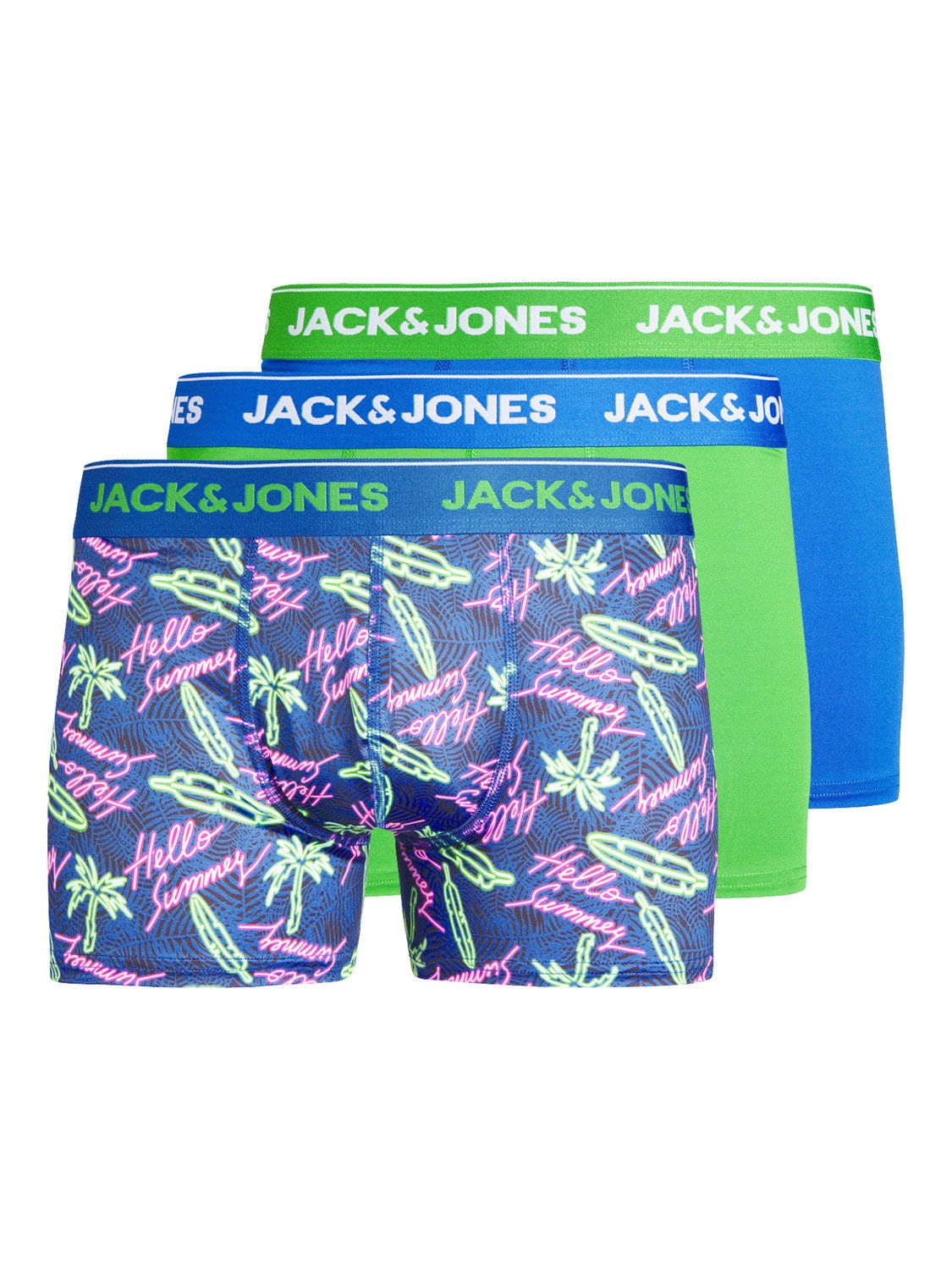 Jack & Jones 3-συσκευασία Κοντό παντελόνι -Victoria Blue - 12252731