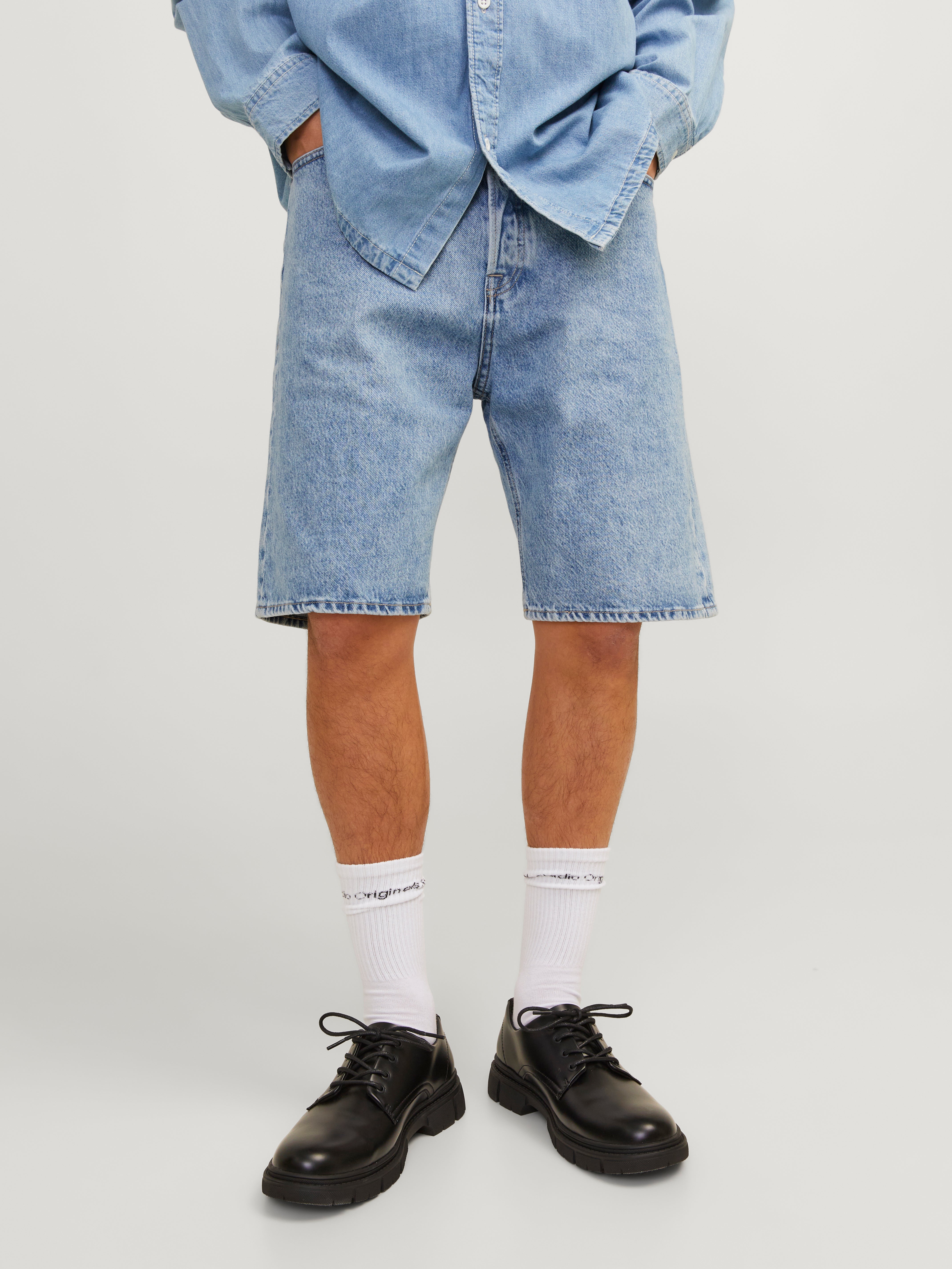 Baggy fit Denim shorts | Medium Blue | Jack & Jones®