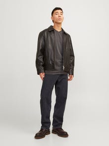 Jack & Jones JJIEDDIE JJORIGINAL SQ 737 NOOS Loose fit farkut -Black Denim - 12252764
