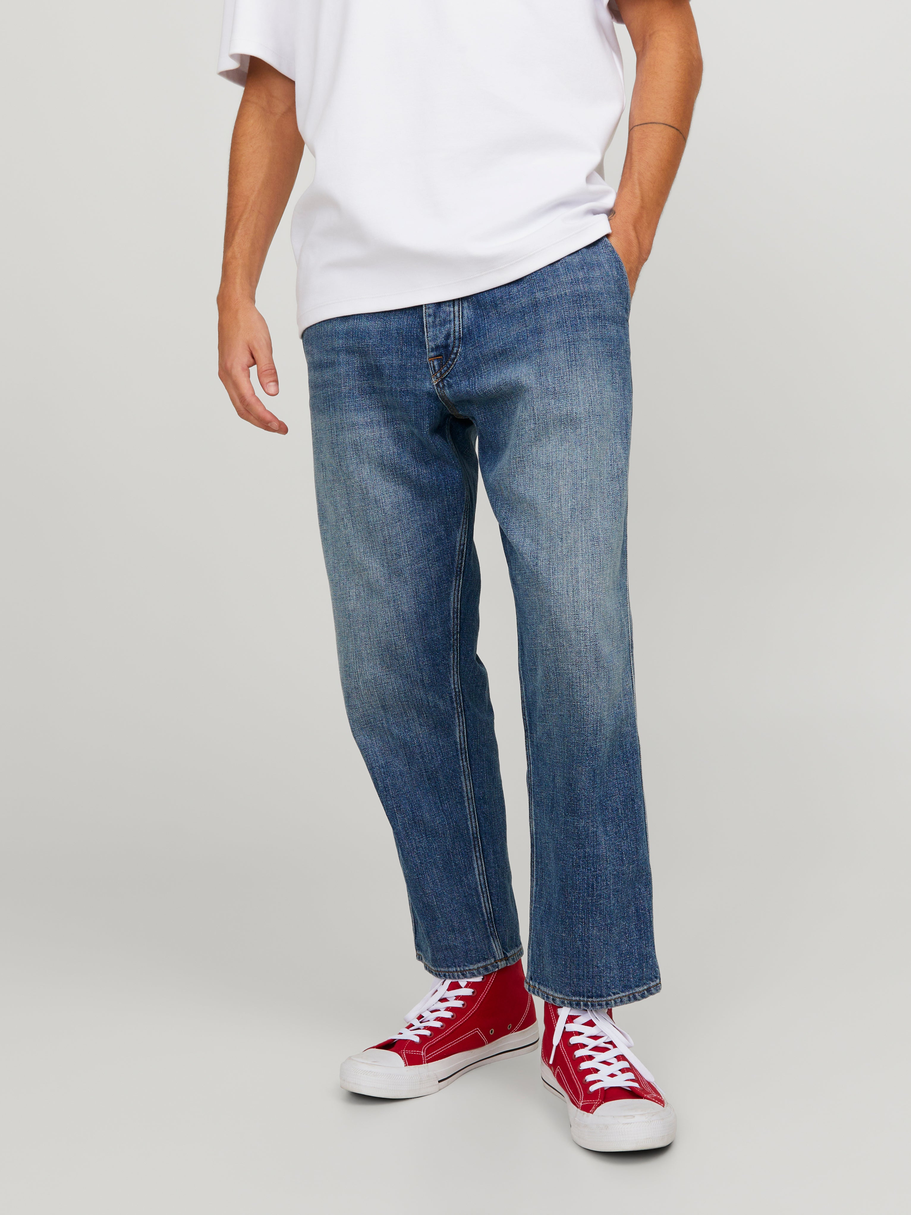 Jack & Jones JJIMARK JJLEWIS AM 263 Cropped Loose fit jeans - 12252776
