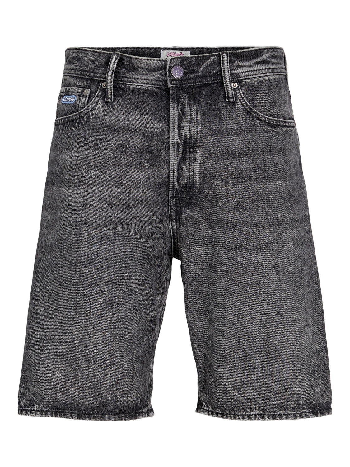 Jack & Jones Short en denim Baggy fit -Black Denim - 12252788