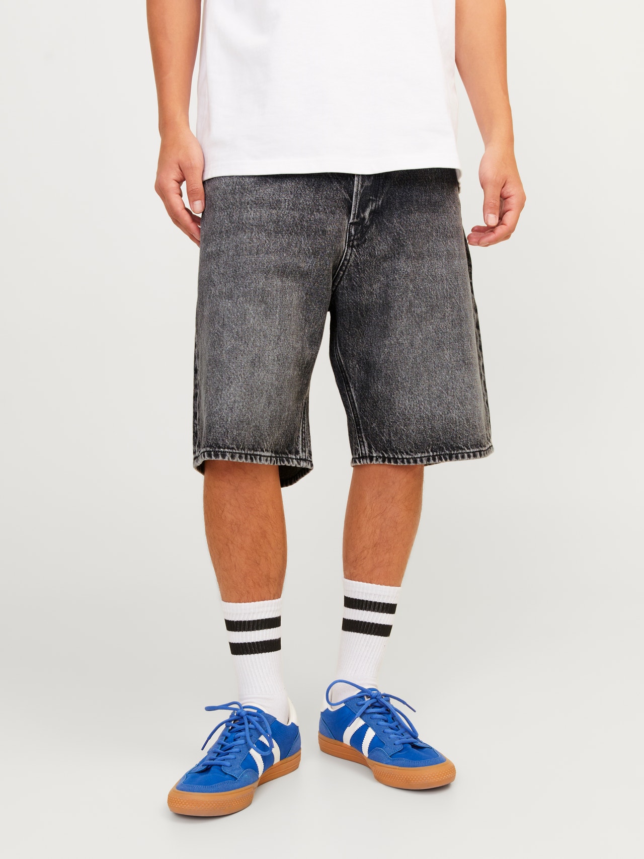 Jack & Jones Short en denim Baggy fit -Black Denim - 12252788