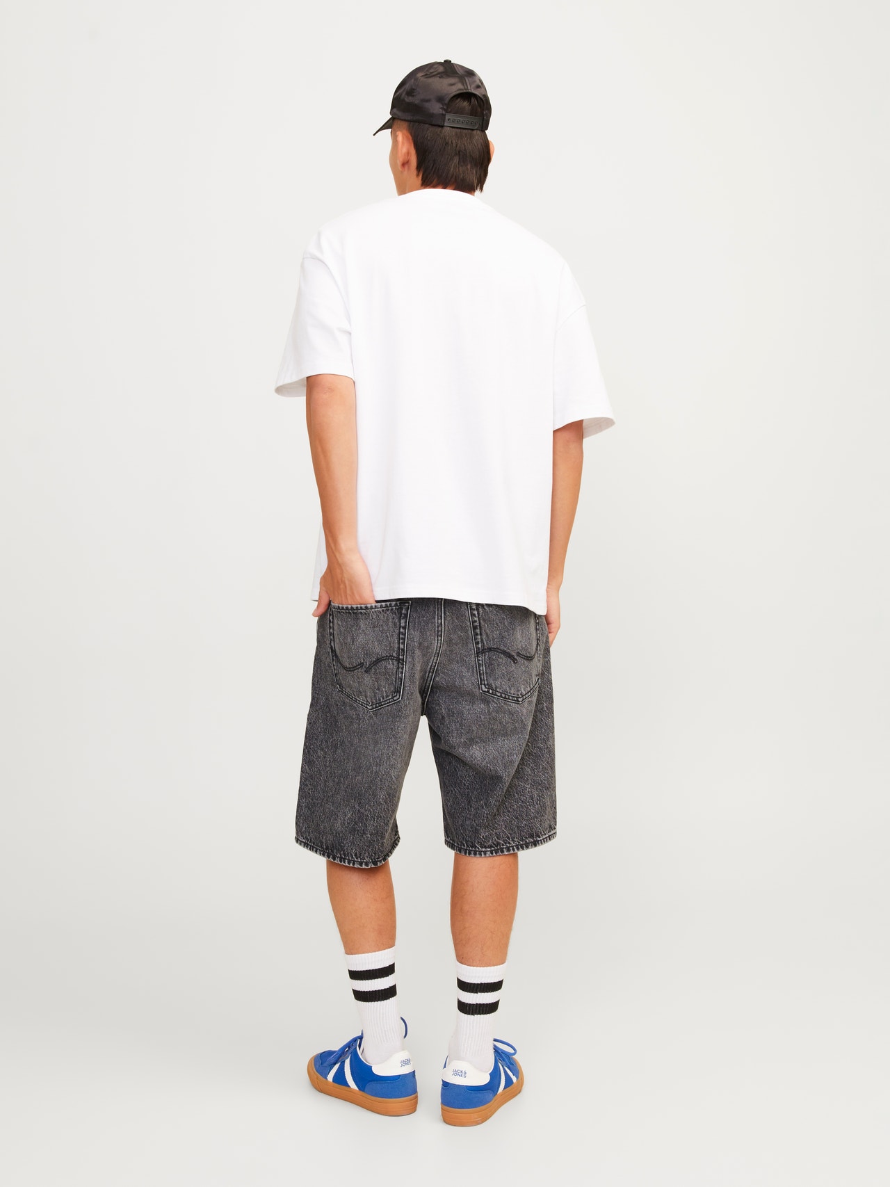 Jack & Jones Short en denim Baggy fit -Black Denim - 12252788