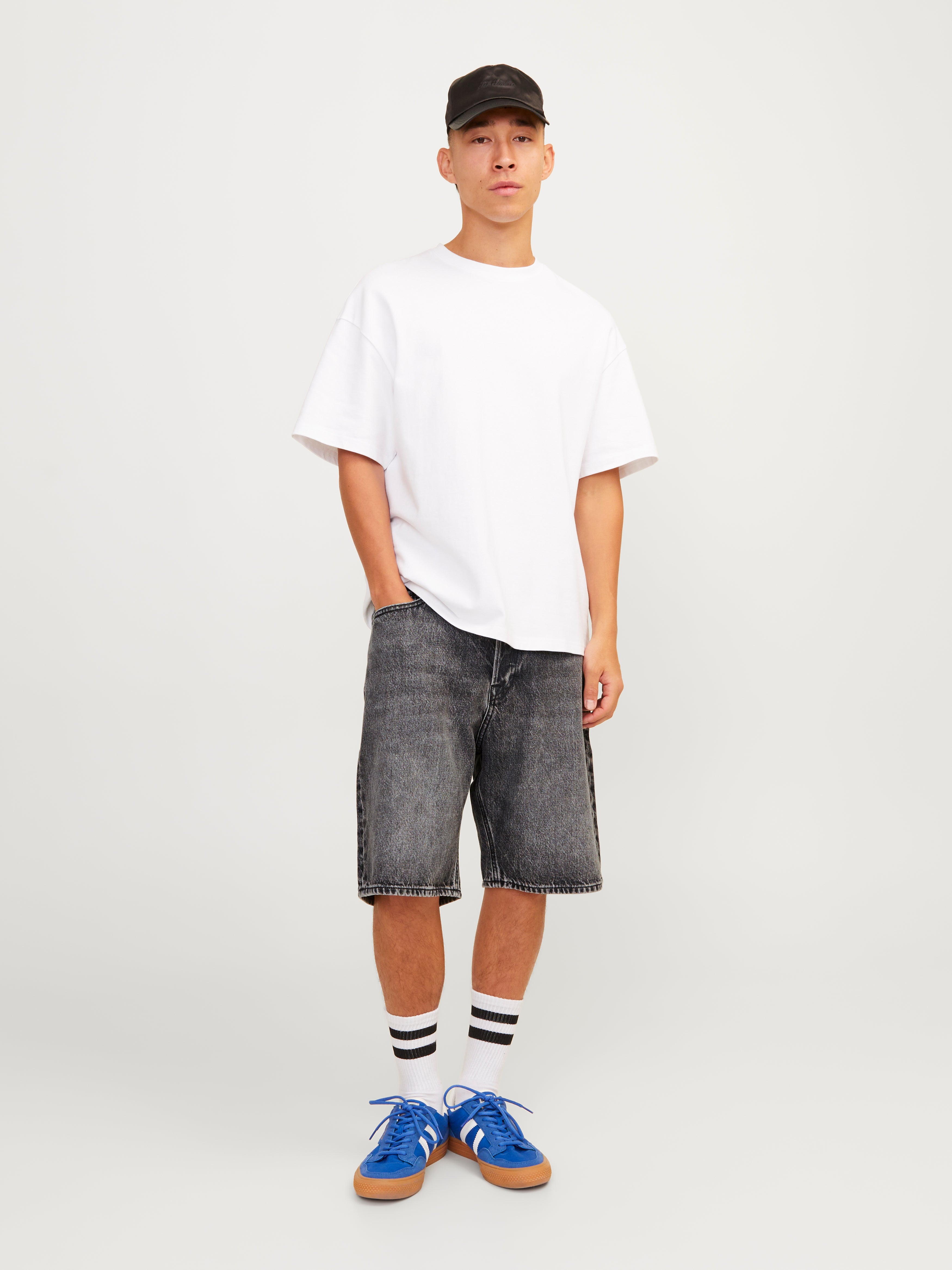 Baggy fit Jeans-Shorts
