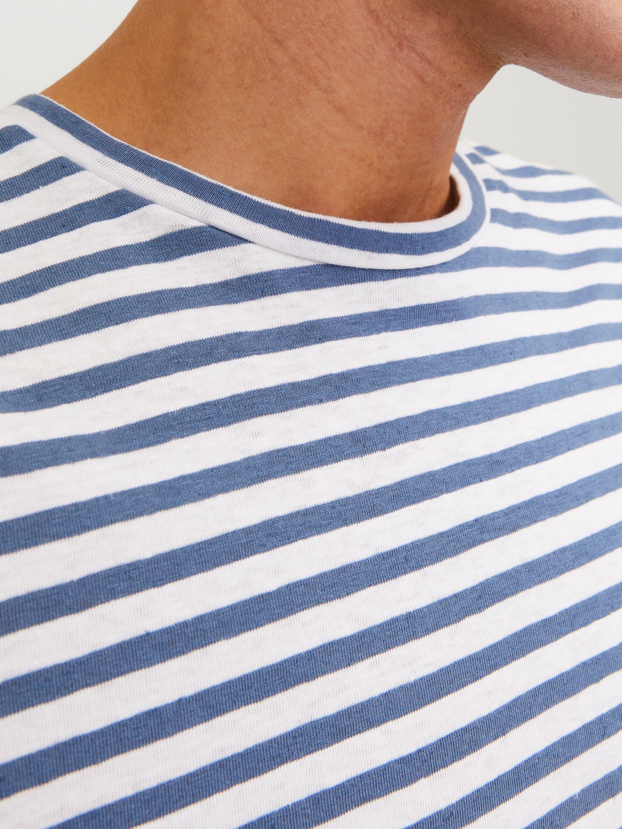 Jack & Jones Stripete O-hals T-skjorte -Blue Horizon - 12252797