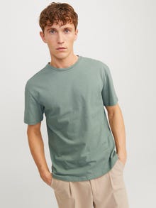 Jack & Jones W paski Okrągły dekolt T-shirt -Lily Pad - 12252797