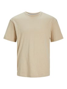 Jack & Jones W paski Okrągły dekolt T-shirt -Fields Of Rye - 12252797