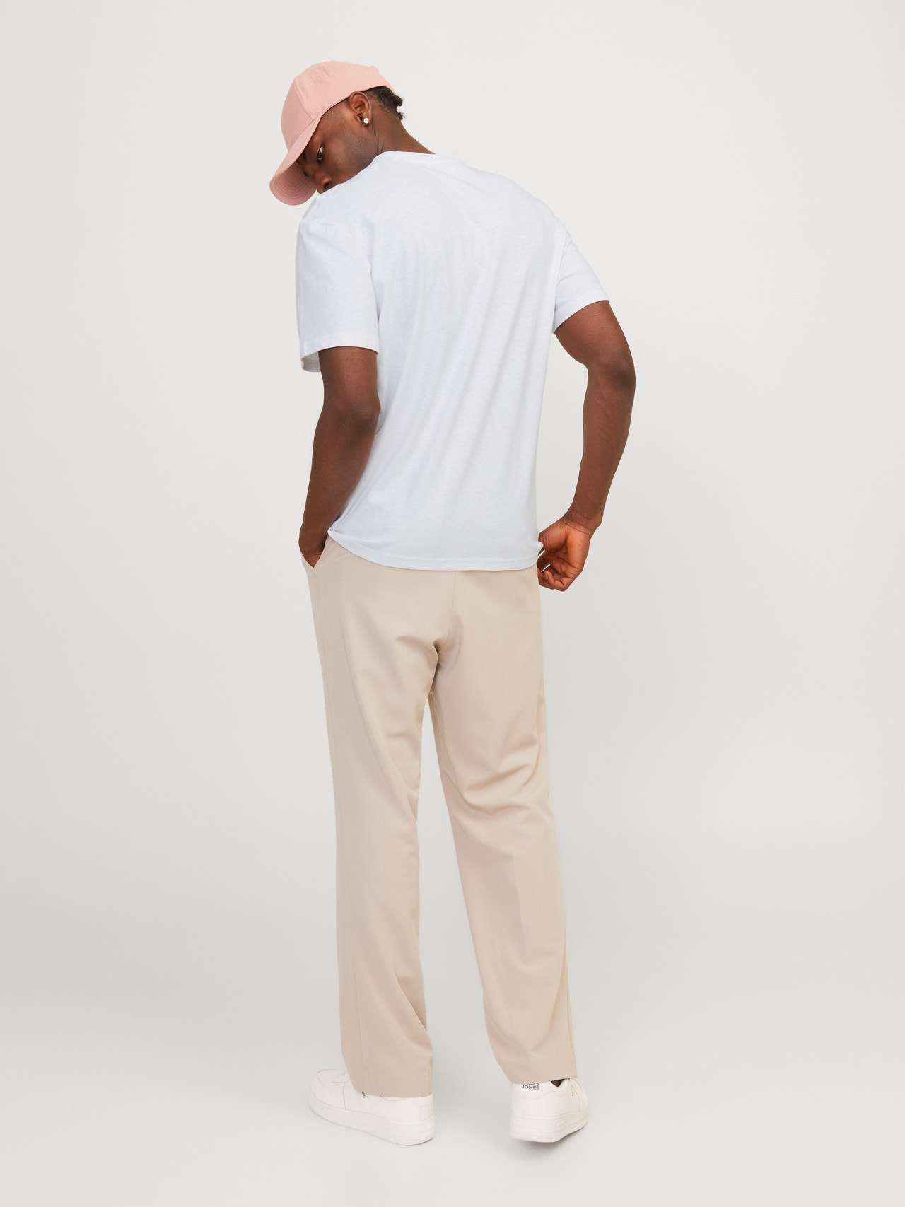 Jack & Jones Sima Környak Trikó -Bright White - 12252797