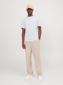 Jack & Jones Sima Környak Trikó -Bright White - 12252797