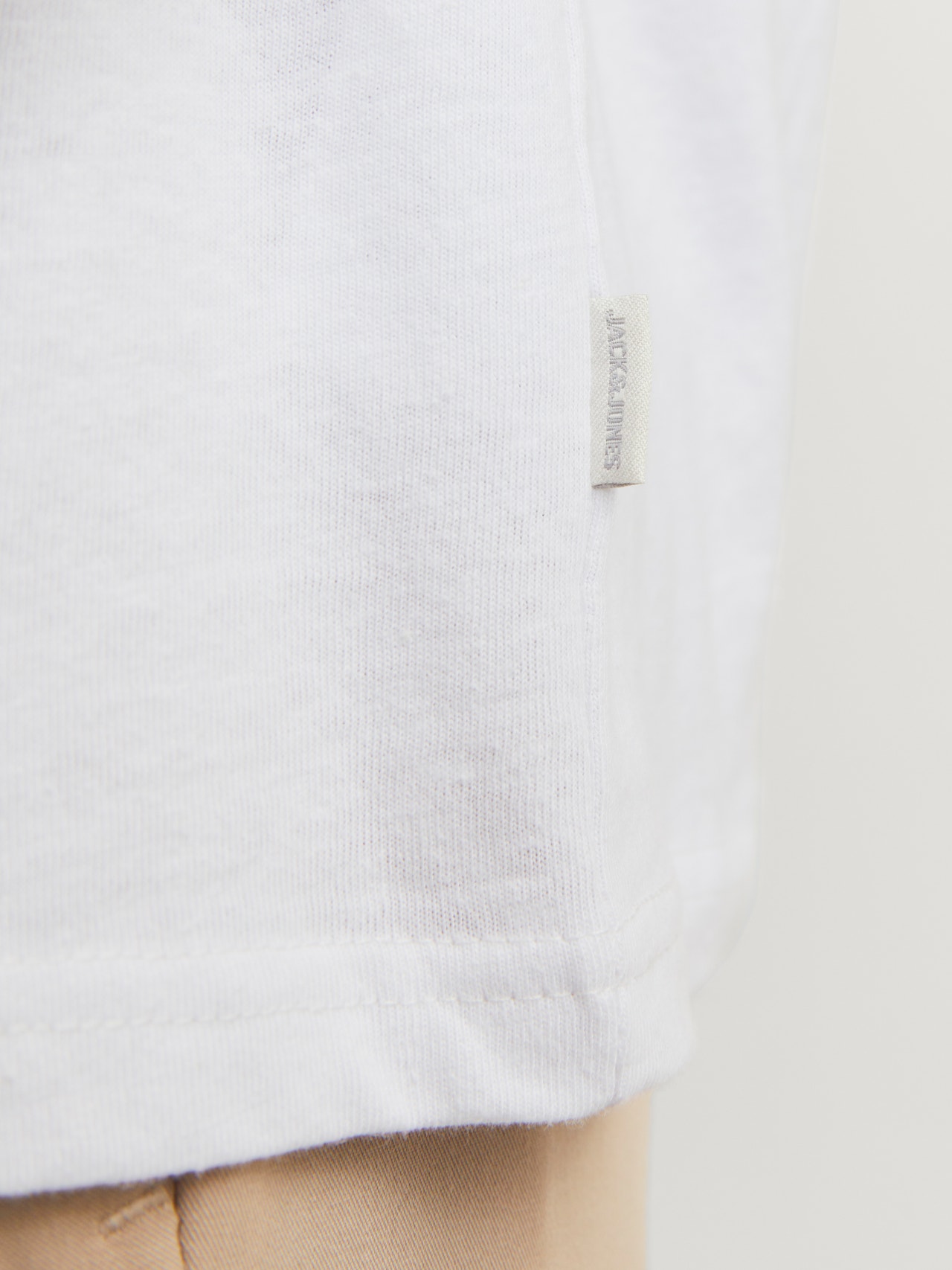 Jack & Jones Camiseta Rayas Cuello redondo -Bright White - 12252797