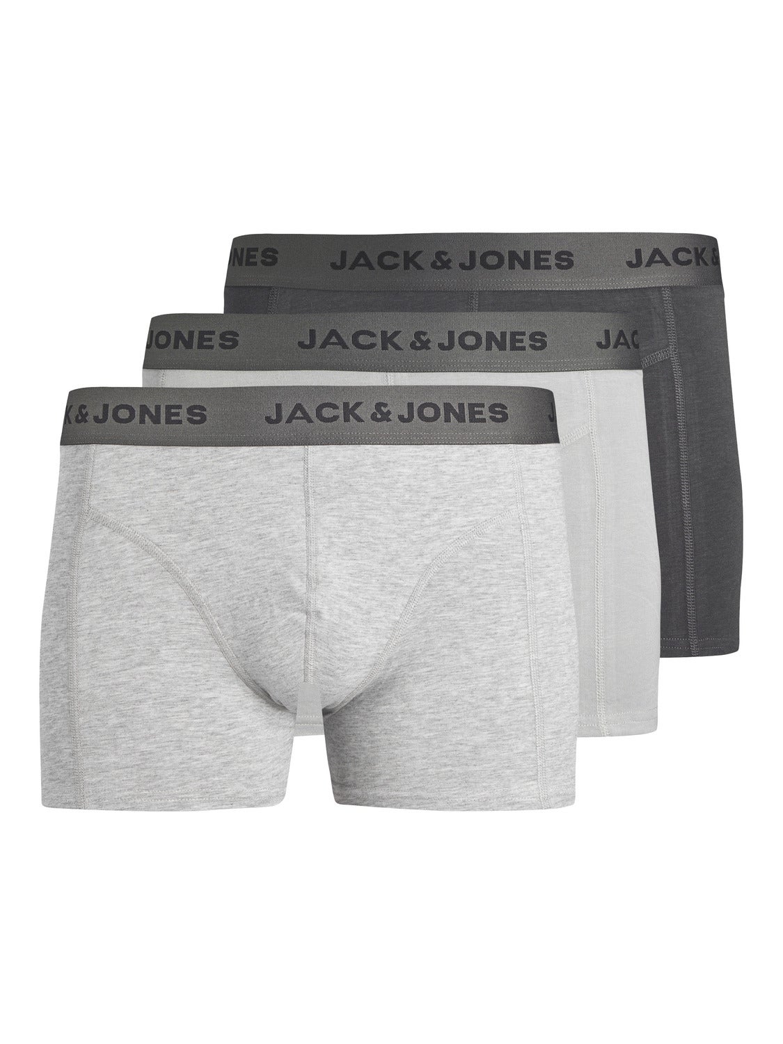 3 pack Trunks Dark Grey Jack Jones